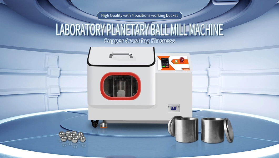 High Quality 30-400r/Min Vacuum Grinding 4*500ml Laboratory Small Ball Mill