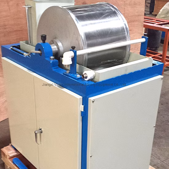 Separatore magnetico a tamburo bagnato da laboratorio diretto in fabbrica 220/380 V, 50/60 Hz Crs400*300